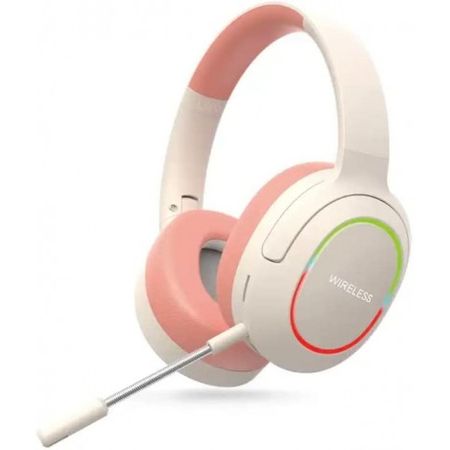 Auriculares Inalámbricos Con Bluetooth, Audífonos, Cascos Con Sonido Envolvente, Estéreo, Usb, Con Luz, Para Pc, L800 (rosa)
