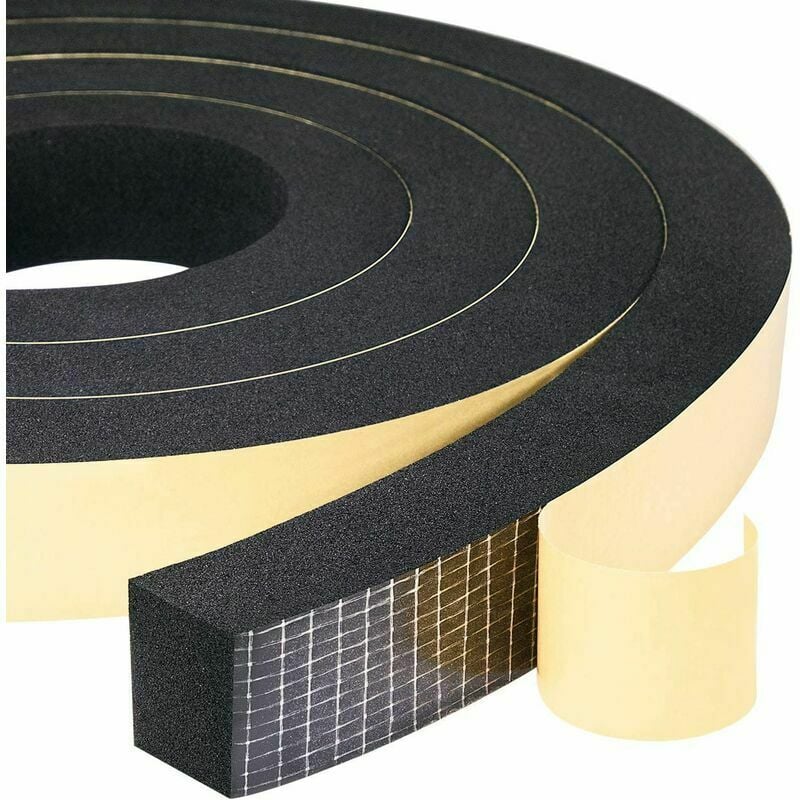Foam Gasket Strip 2 Rolls 25mm(w) X20mm(h) X4m(l) Sealing Strip Weatherproof Shockproof Anticollision Furniture Protection