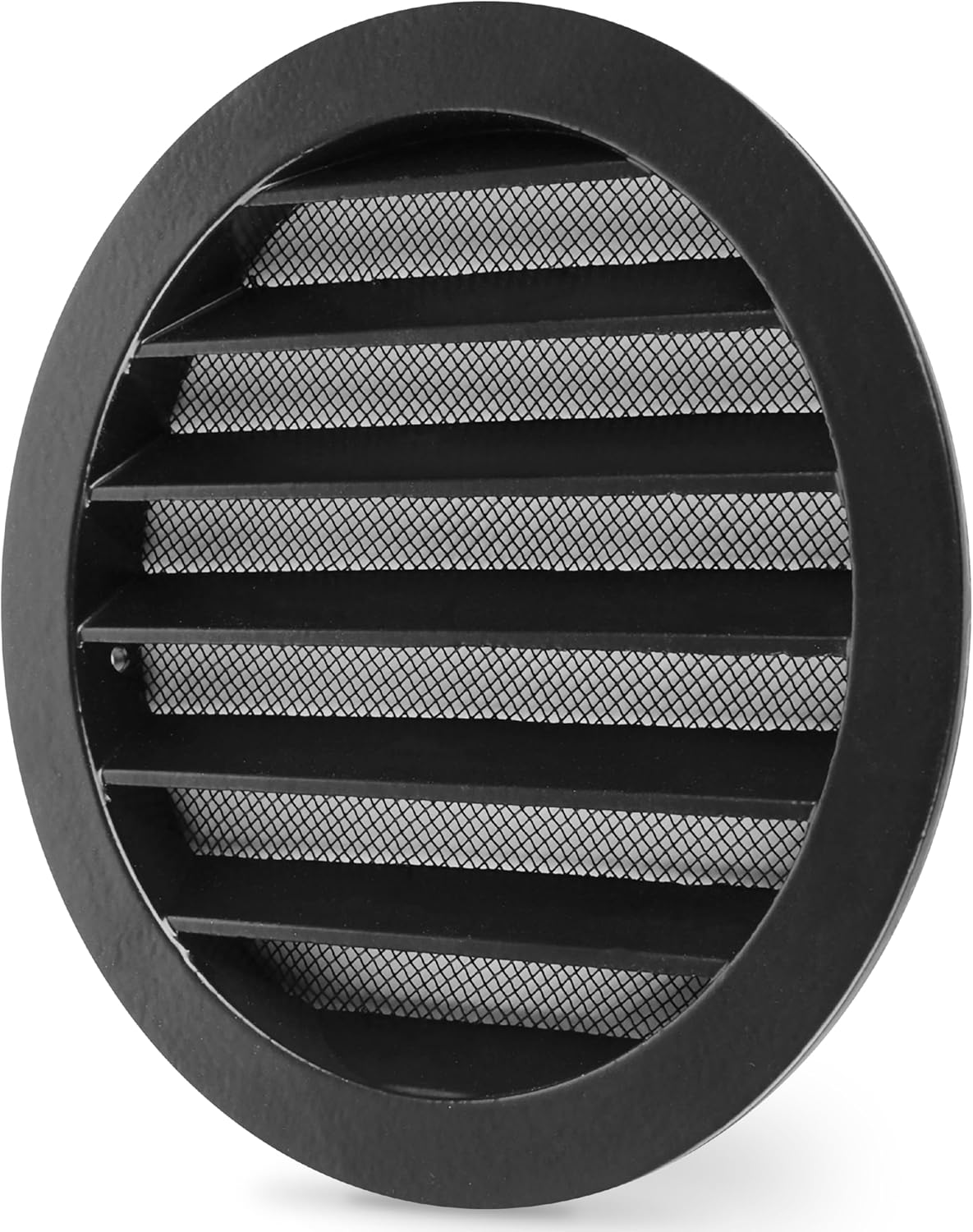 Grille Aeration Ronde 150mm Avec Moustiquaire Alu, Intérieur Fonte D'Aluminium, Grille Ventilation Exterieur Pour Camping-cars, Garage, Stable Aux Uv