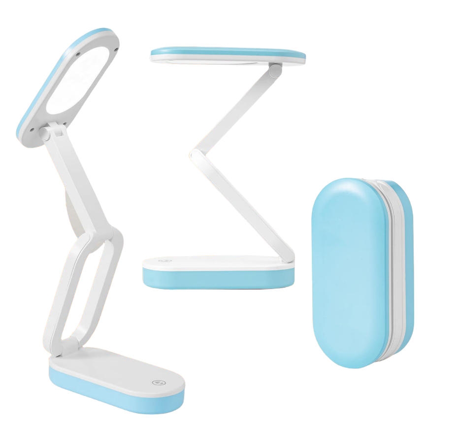 Lampe De Bureau Sans Fil Rechargeable, Lampe De Table Led À Intensité Variable, Alimentée Par Une Batterie De 2400 Mah, Lampe De Chevet Tactile, Pliable/portable