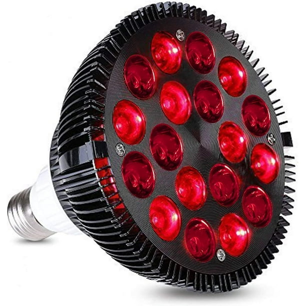 Lampe De Thérapie À Lumière Rouge, Wolezek 36w 18 Dispositif De Thérapie À Lumière Infrarouge Led, 660nm Rouge Et 850nm Infrarouge Cercano Combo Bombe De Lumière Rouge À Froid Électronique