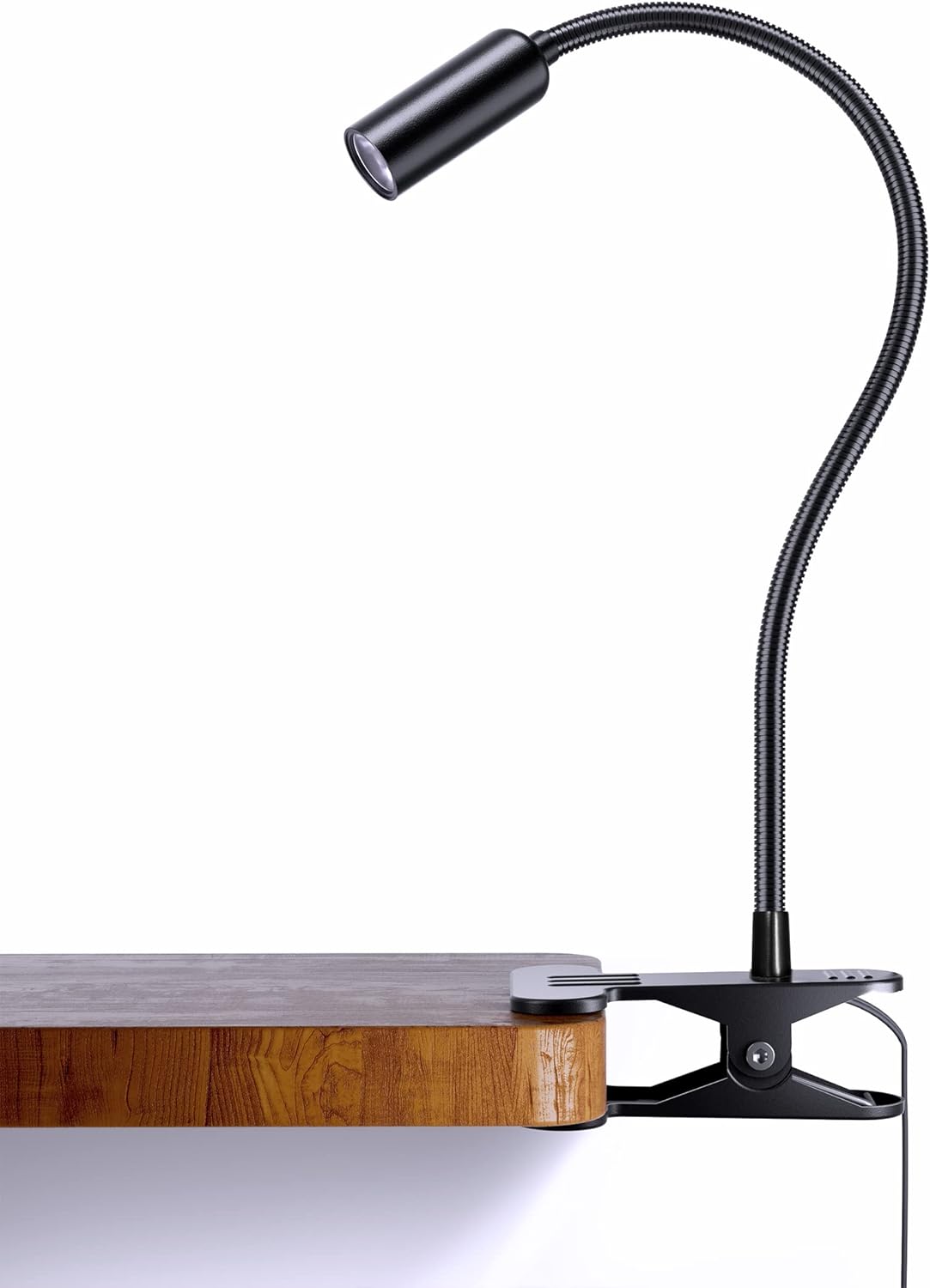 Lampe À Pince En Aluminium, Lampe De Lecture Led À Col De Cygne Flexible À 360°, Lampe De Bureau Avec 10 Niveaux De Luminosité, Le Chevet Réglable