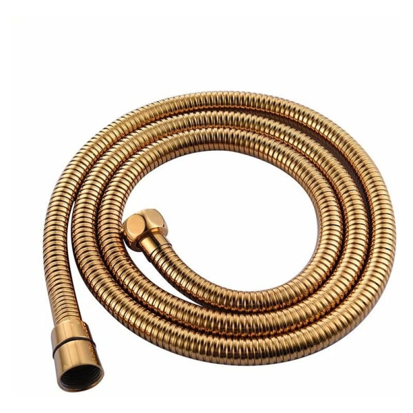 1,5 M Gyllene Rostfritt Stål Anti Twist Duschslang Et Massiv Mässing, Handhållen Duschslang Et Rostfritt Stål,