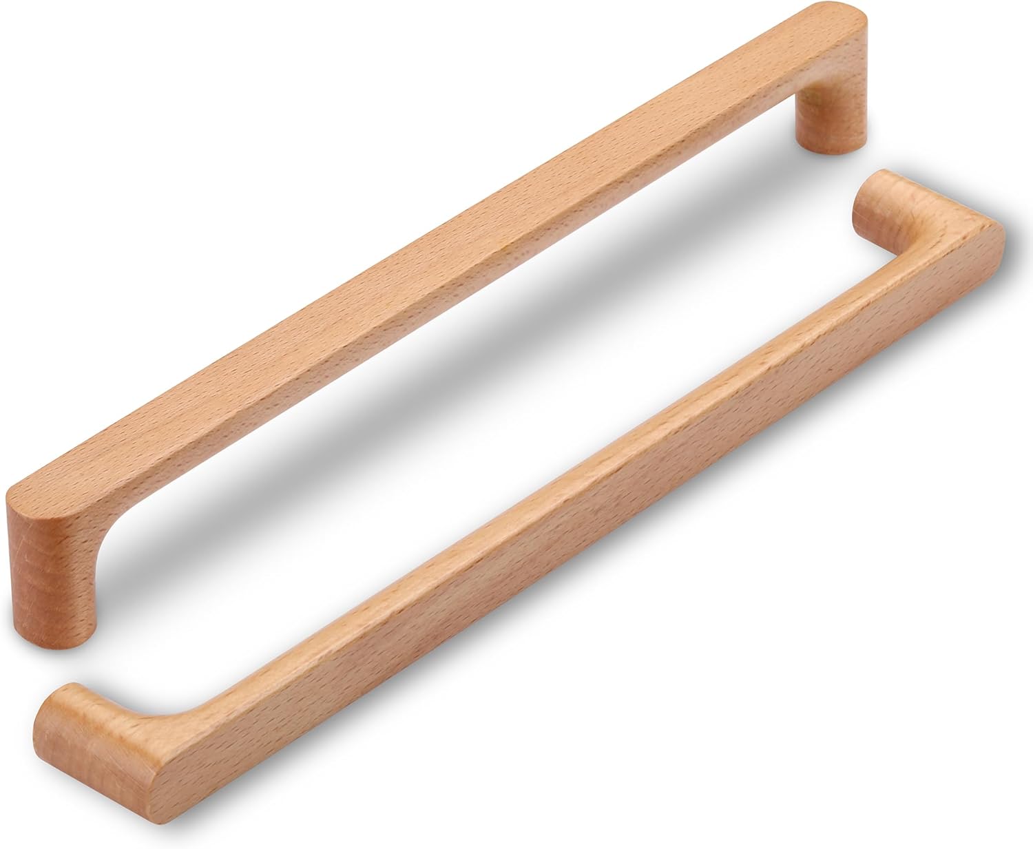 Pièces Poignée De Meuble Bois 256mm,poignées De Tiroir En Bois Pour Bureaux Tiroirs Armoires Placard