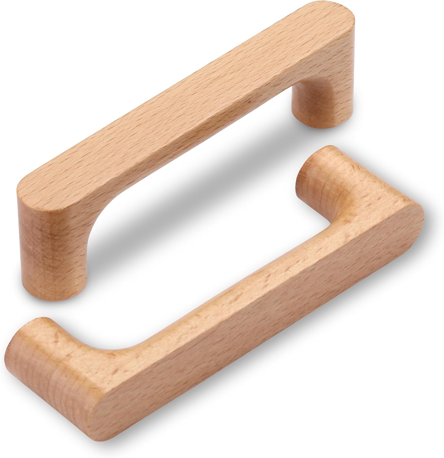 Pièces Poignée De Meuble Bois 96mm,poignées De Tiroir En Bois Pour Bureaux Tiroirs Armoires Placard