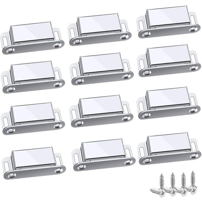 Lot De 12 Aimants Pour Meubles À Fermeture Magnétique, Poids Maximum 6 Kg, Pour Tiroirs, Portes De Douche, Armoires Et Meubles (45 Mm) (référence Produit : 95465415 Référence Offre : Lehua25.3.25-39)