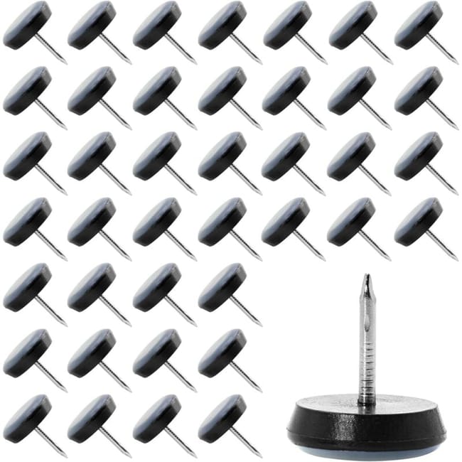 Lot De 40 Patins De Chaise Ronds En Téflon De 19 Mm, À Clouer, Pour Protéger Le Sol (sku Produit : 95234250 Sku Offre : Lehuamwj1526)