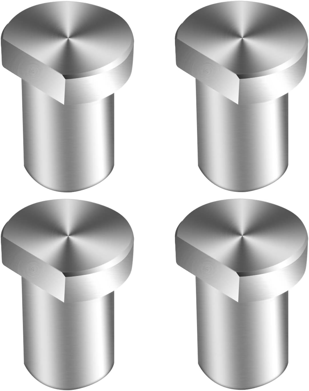 Lot De 4 Butées D'Établi En Acier Inoxydable, Blocs De Fixation À Tenon Fin, Accessoires Pour Table De Travail Du Bois Pour Trou De 20 Mm