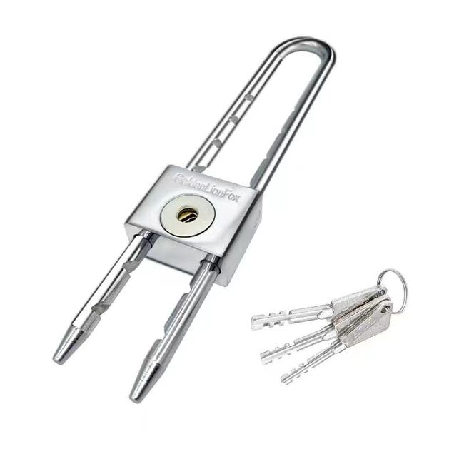 200mm Cadenas À Anse Longue Avec Cadenas En Acier Laminé Imperméable À L'Eau Pour Porte, Armoire, Longue Poutre