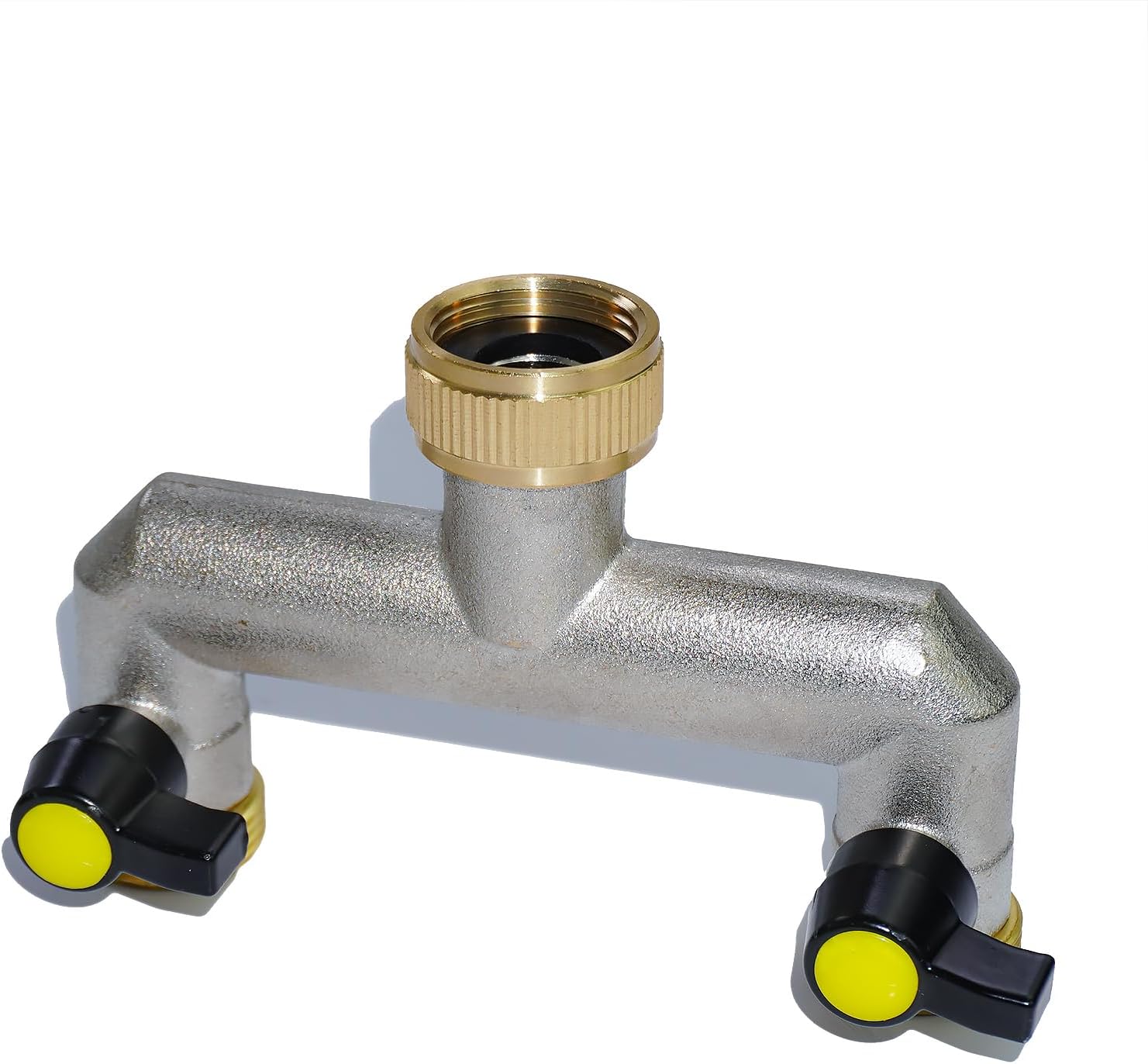 Raccord De Tuyau D'Arrosage Bidirectionnel, 3/4 Po En Laiton - Vannes De Dérivation Pour Irrigation, Robinets Et Minuteries D'Arrosage