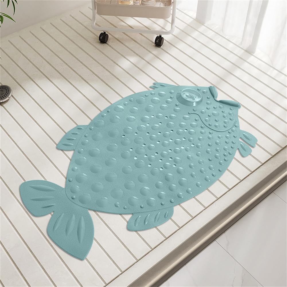 Morbuy Tapis De Bain Antidérapant Pour Enfants, Lavable En Machine, Tapis De Baignoire En Pvc Avec Ventouse, Pour Salle Bain, Buanderie, Baignoire, Douche (vert 35x64cm)