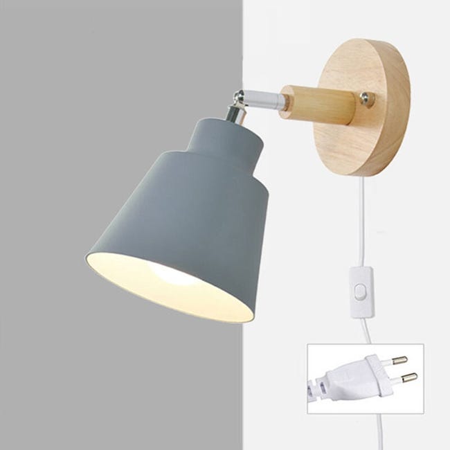 Applique Avec Douille Applique Macaron Avec Interrupteur E27 Lampe De Chevet Adaptée Pour Chambre (sku Produit : 94949026 Sku Offre : Lehuamwj38)