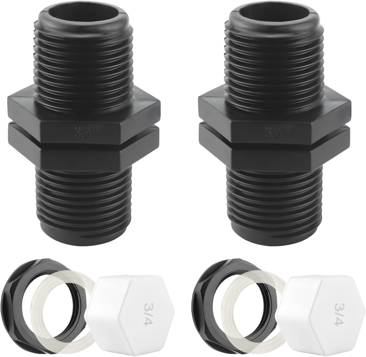Trop Plein Cuve 25mm Passe Paroi Cuve Eau 1000l Raccord Male Pour Citernes De Pluie Passages Mit Joints (3/4" Pouces)