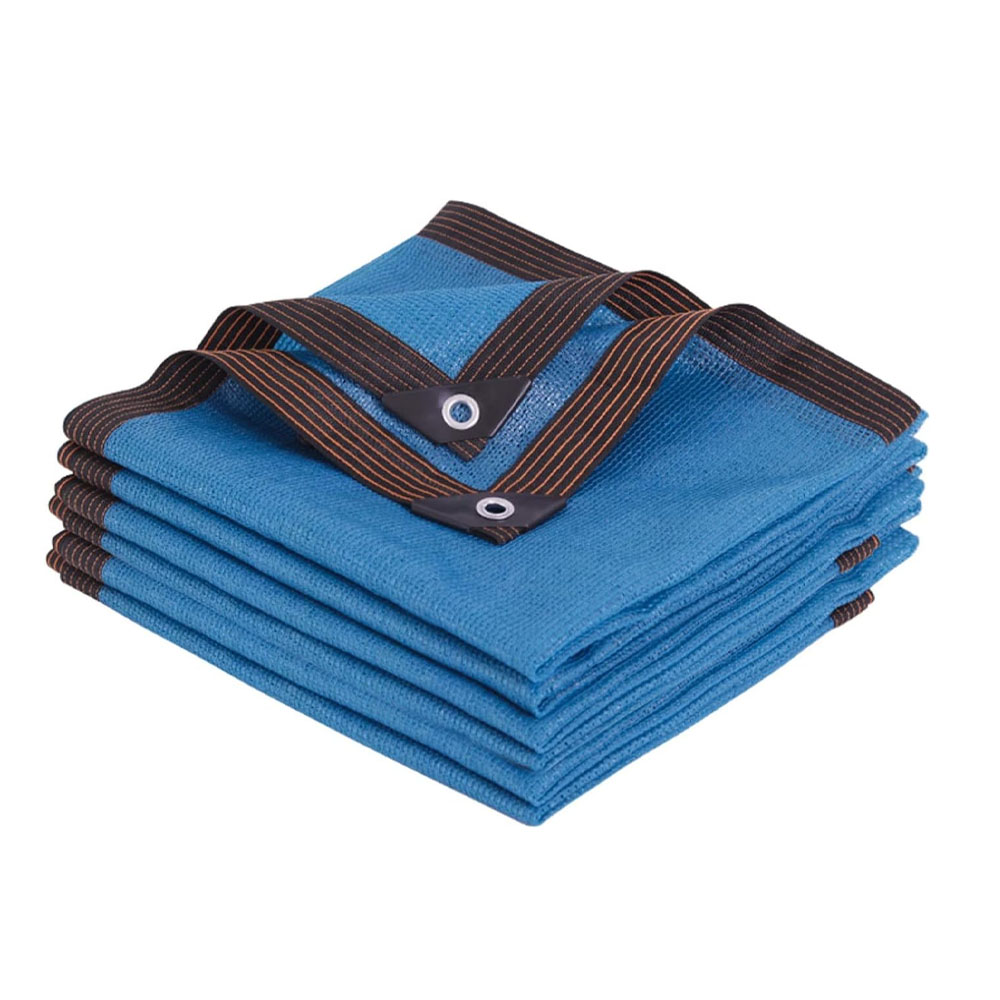 Red De Protección Solar 90%, Tela De Sombra Con Borde Perforado, Anti-uv, Tela De Sombra Azul Adecuada Para Invernaderos, Garajes, Jardines Y Patios