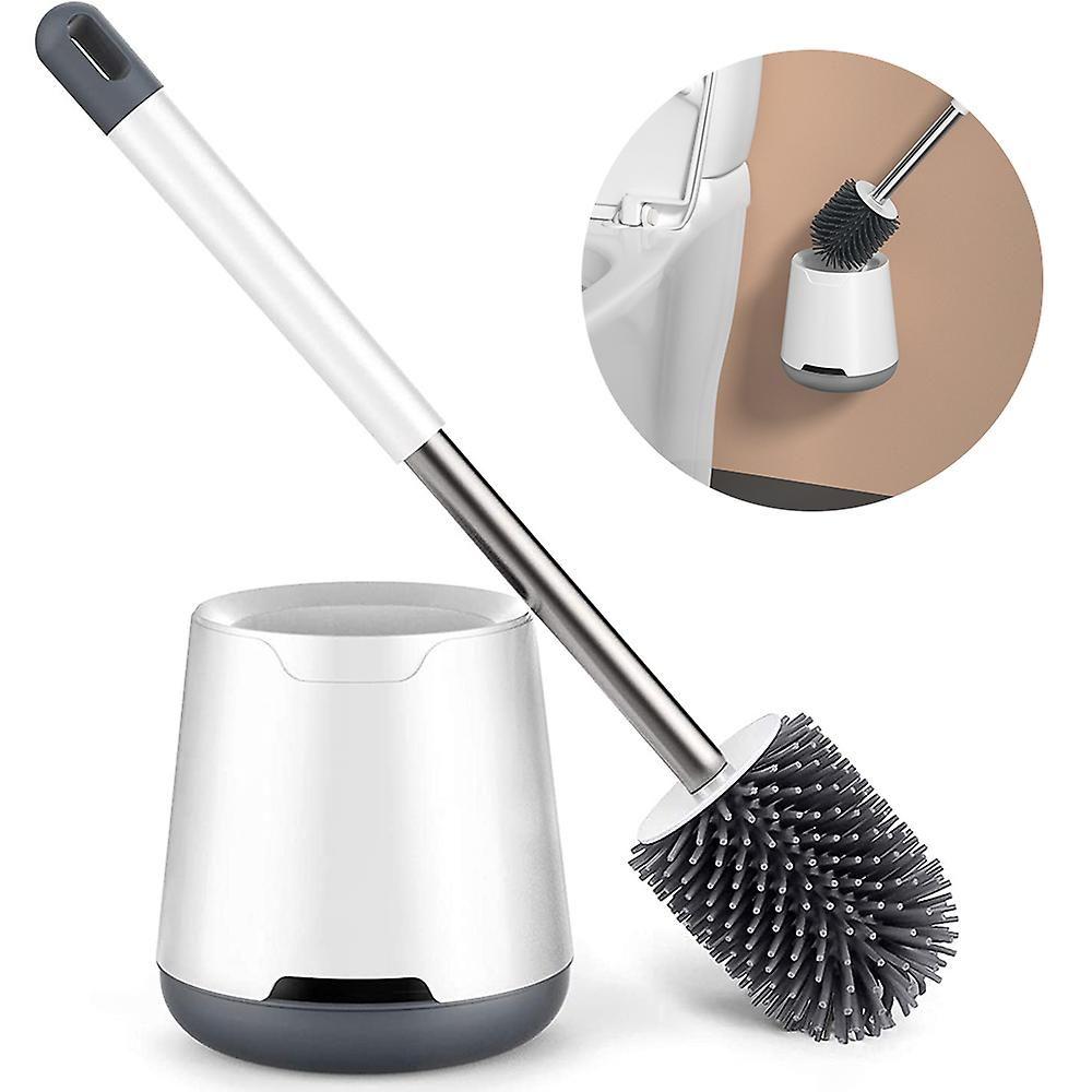 Ensemble Brosse De Toilette Et Support Pour Salle De Bain Avec Poign¿¿e Et Poils Souples