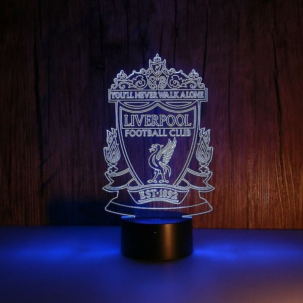 Veilleuse Led 3d Liverpool Football Club, Veilleuse Pour Chambre D'Enfant, Lampe Anime X
