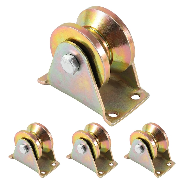 Lot De 4 Loquets, Vingt, Capacité De Charge Jusqu'à 840 Kg, Installation Facile, Résistant À L'Usure Et À La Corrosion, Antirouille, Durable, Pour Porte Coulissante, Dressing, Hôtel, Diamètre 32 Mm, O