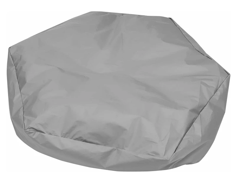 Grey Sandpit Cover Sandbox Cover Waterproof Oxford Cloth Hexagon Sandpit Protector Keep Sand And Toys Away From Dust Rain 230x200x20cm