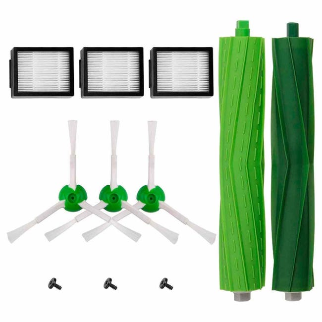 Pack De Pièces Détachées Pour Roomba Série E5 E6 I7 I7+, Filtres, Brosses Et Rouleaux. Pièces Déta