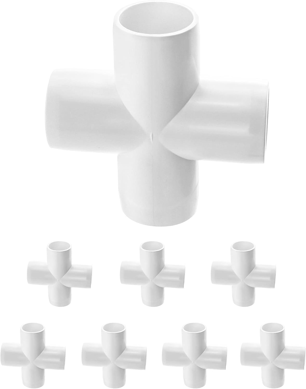 10-pack 20 Mm 4-vägs Tvärhuvud Pvc-kopplingar For Kraftig Växthuskonstruktion