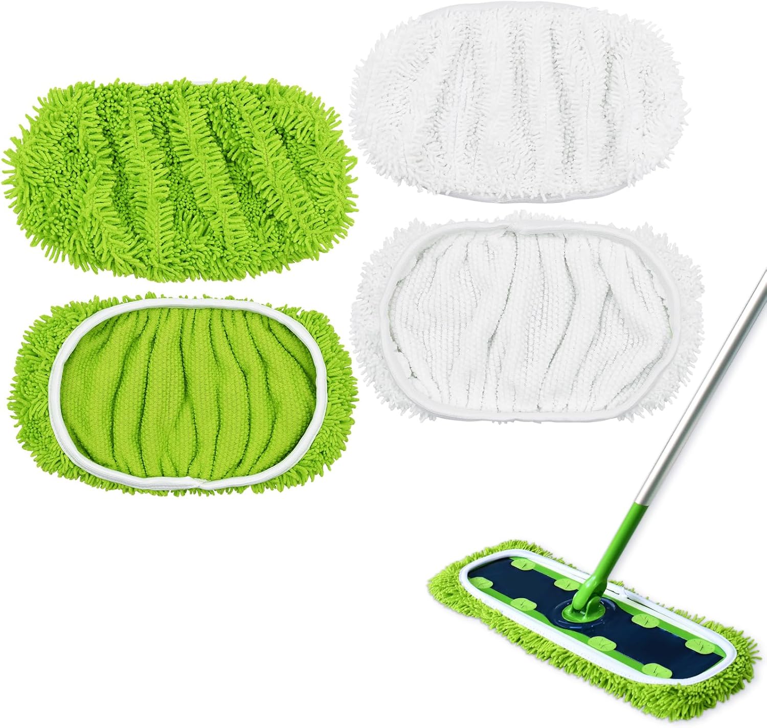 Pack Xl-mop Pads - Compatibel Met Swiffer Xl Sweeper-mop Pads, Herbruikbare, Wasbare Microvezel-dweildoeken-compatibel Met Swiffer Sweeper Xl Microfiber Mop Vervangende Pad