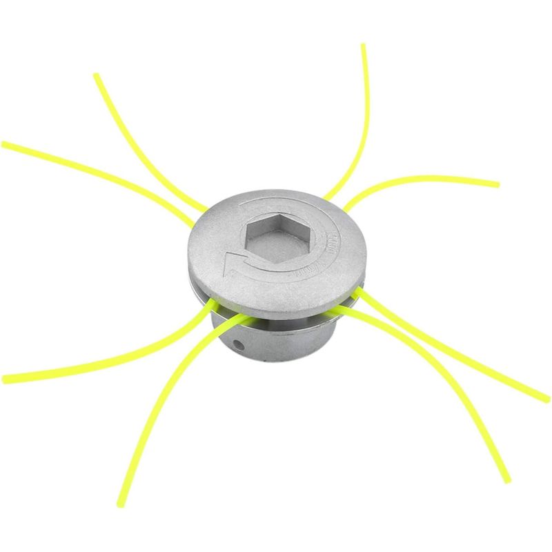 Tete Debroussailleuse Universelle, Tete Debroussailleuse 4 Fils, Aluminium Tete Fil Débroussailleuse Accessoire De Débroussailleuse Pour Tondeuse À Gazon, 72 X 44.5 Mm