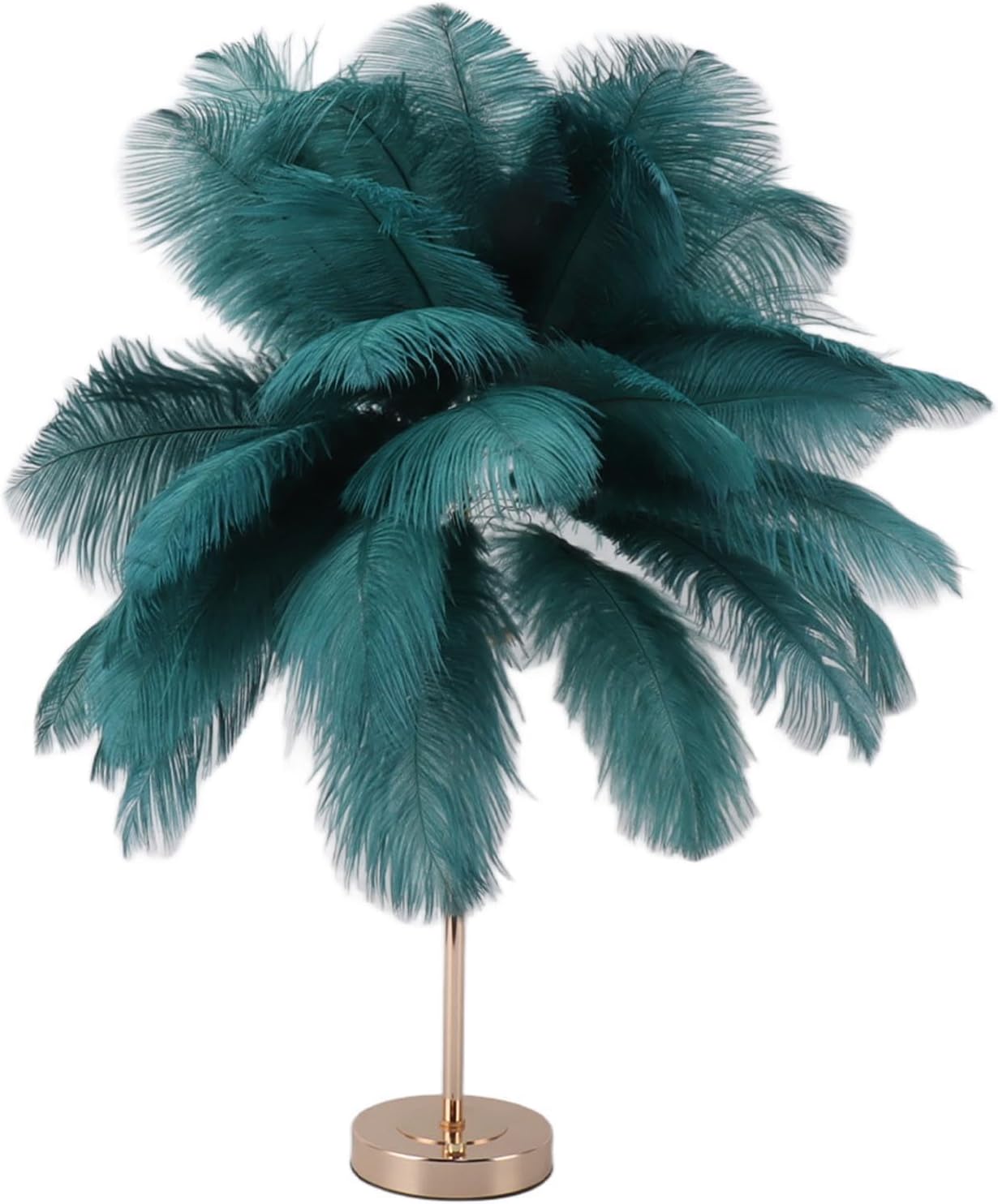 Plume D'Autruche Lampe De Table Lampe De Chevet Lumière Luxe Et Veilleuse Éclairage De Table