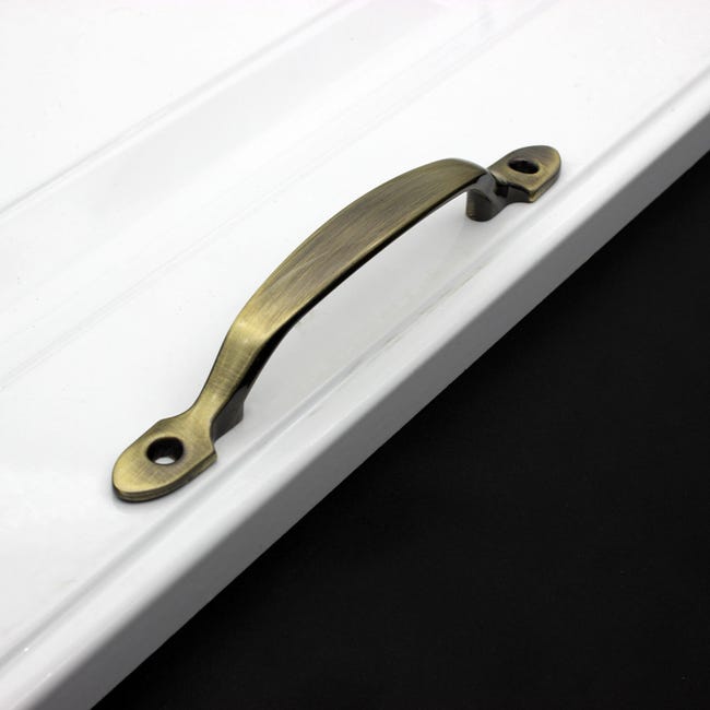 Poignée De Meuble 2 Pièces, Poignée De Porte Coulissante, Poignée De Porte D'Armoire Avec Vis, Poignées Noires (bronze Vert)