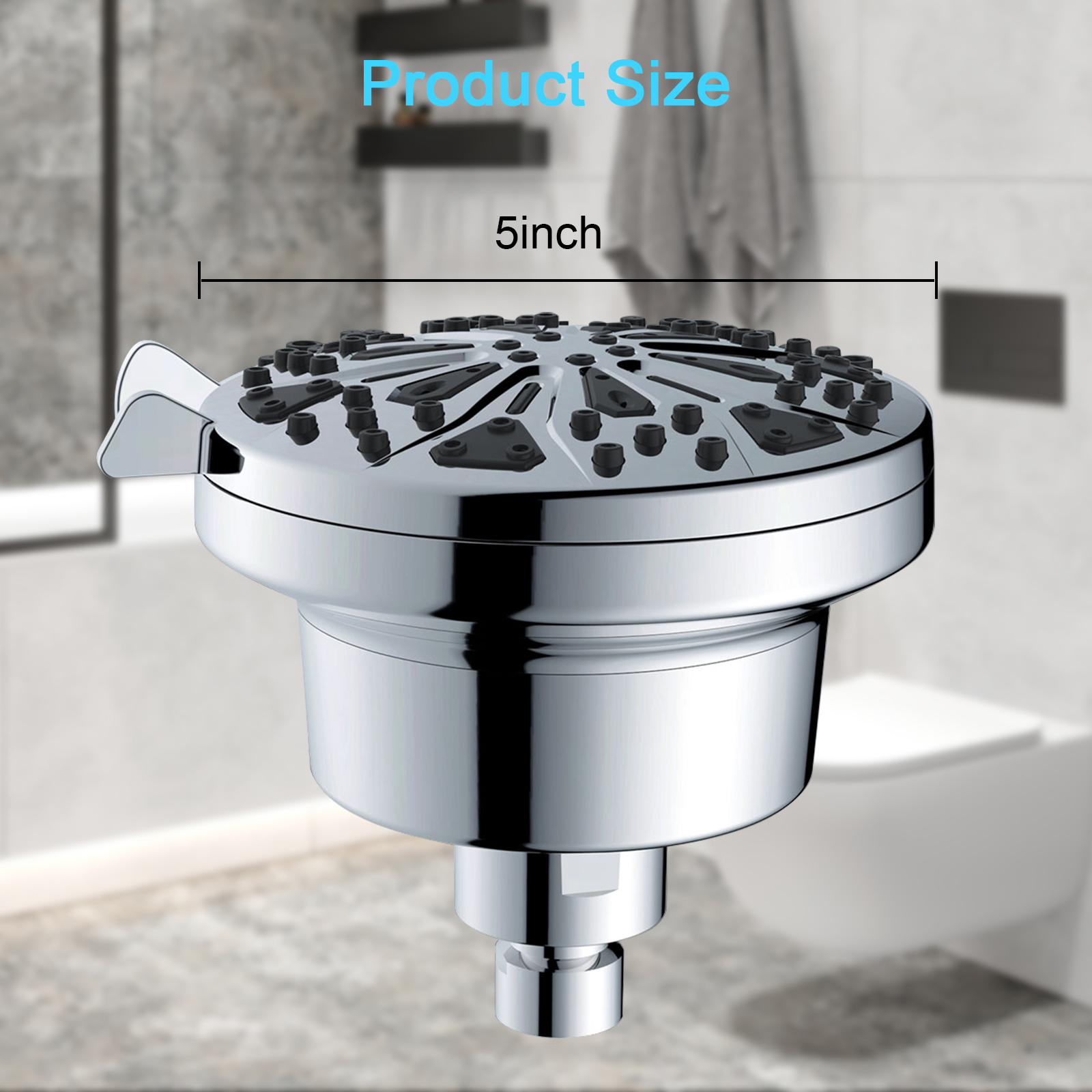 Spray Setting Filtered Showerhead - Water Filter