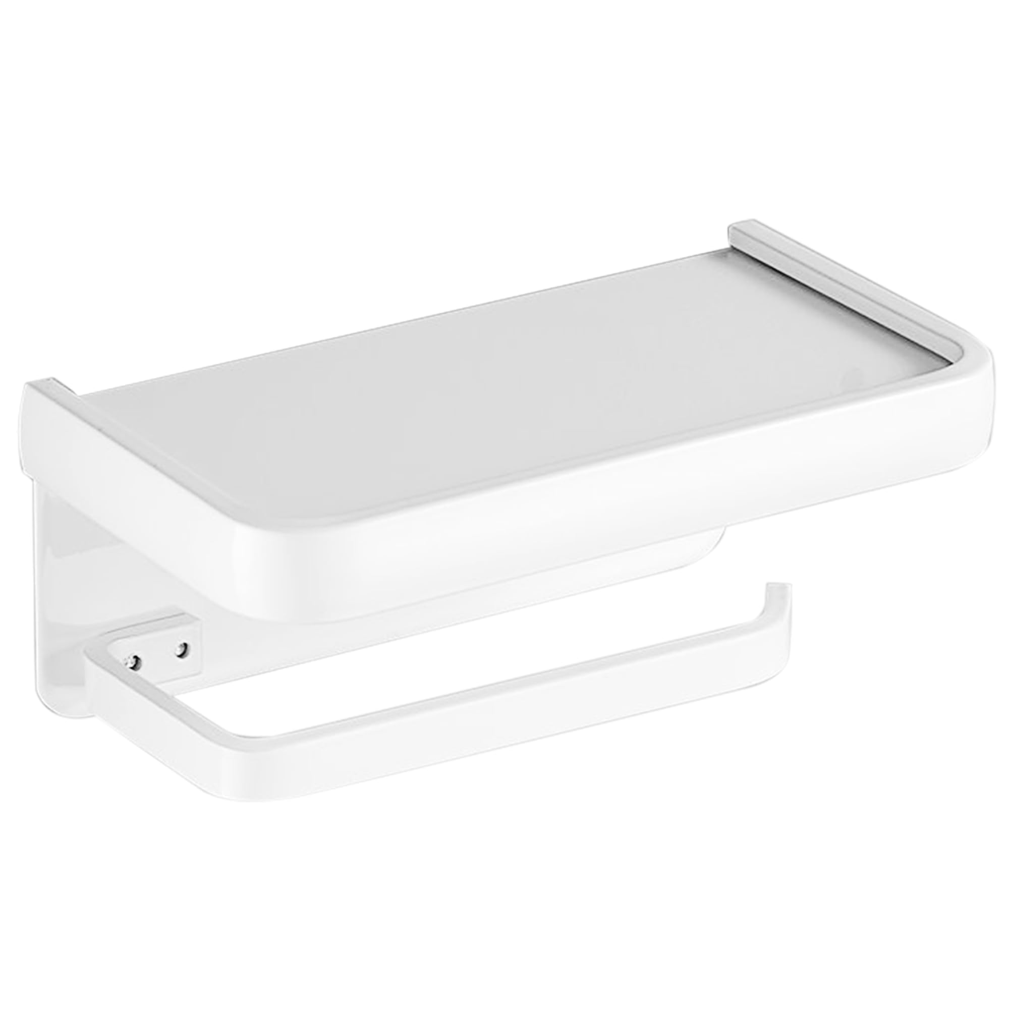 Piece Bathroom Tissue Holder With Built-in Toilet Paper Holder, Toilet Paper Holder Adhesive, Modern Bathroom Roll Holder With Space On Top For Phone