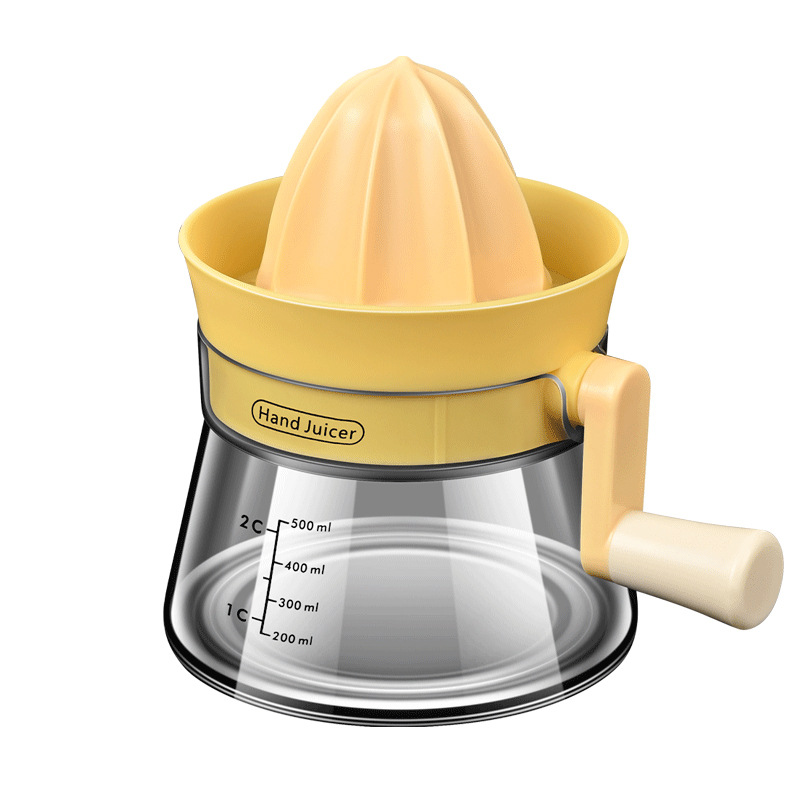 Presse-agrumes Manuel Avec Manivelle Rotative – Presse Manuelle Citron, Orange, Citron Vert, Poignée Ergonomique Et Bec Mesuré