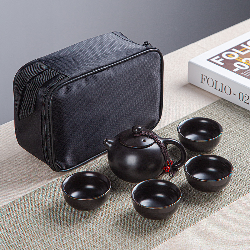 Yan Hou Tang - Japanese Ceremony Teacups Ceramic 100% Handmade Craft Black Pottery Tiny Slim Small Gongfu Tea Cup No Handle For Kids Women Brand: Yan Hou Tang