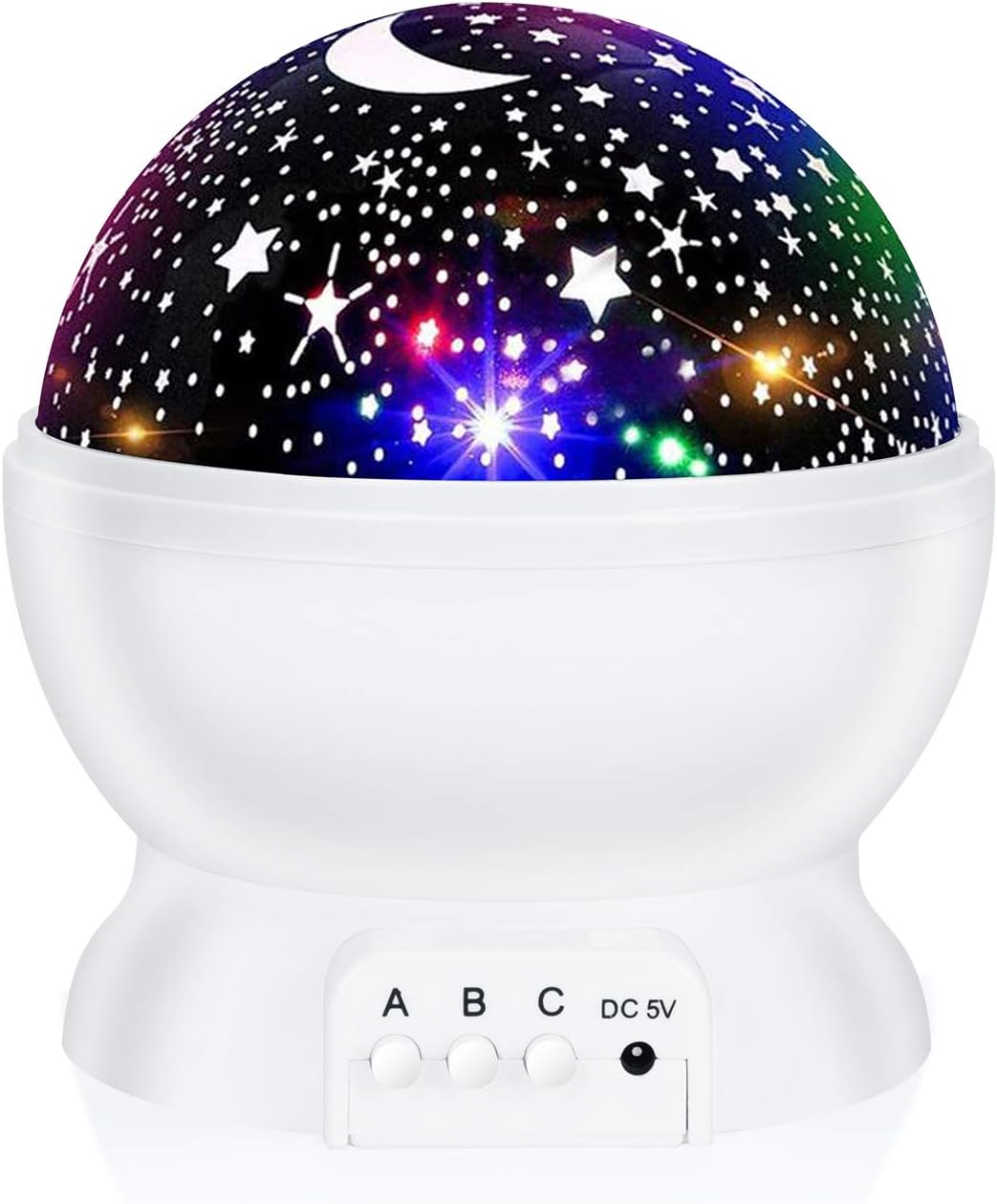 Night Light For Kids, Night Light For Kids, Star Night Light, Nebula Star Projector With 360 Degree Rotation, 4 Led Bulbs, 12 Color Changing Lights With Remote Control