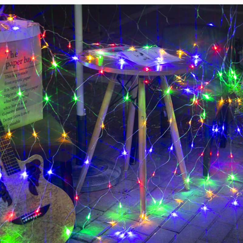 Guirlande Lumineuses Filet,300 Led Filet Lumineux 4,5m X 1,5m 8 Modes Énergie Étanche,dimmable Pour Chambre Noël Mariage Soirée Maison Jardin,couleur