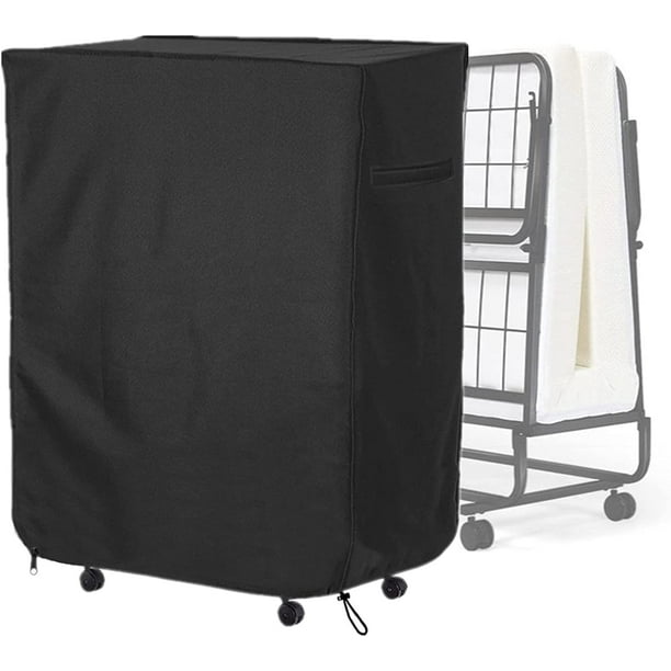 Housse De Rangement Pour Lit Pliant, 96,5 Cm (38 Po), Réglable, Imperméable Et Anti-poussière, Avec Fermeture Éclair En Métal Et Cordon De Serrage Réglable, Housse De Rangement Épaisse Pour Lit De Cam