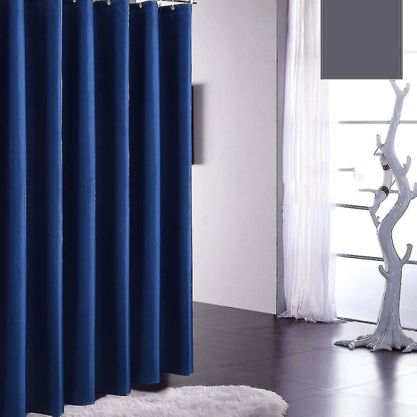 Rideau De Douche Imperméable, Bleu Marine, 150 X 180 Cm