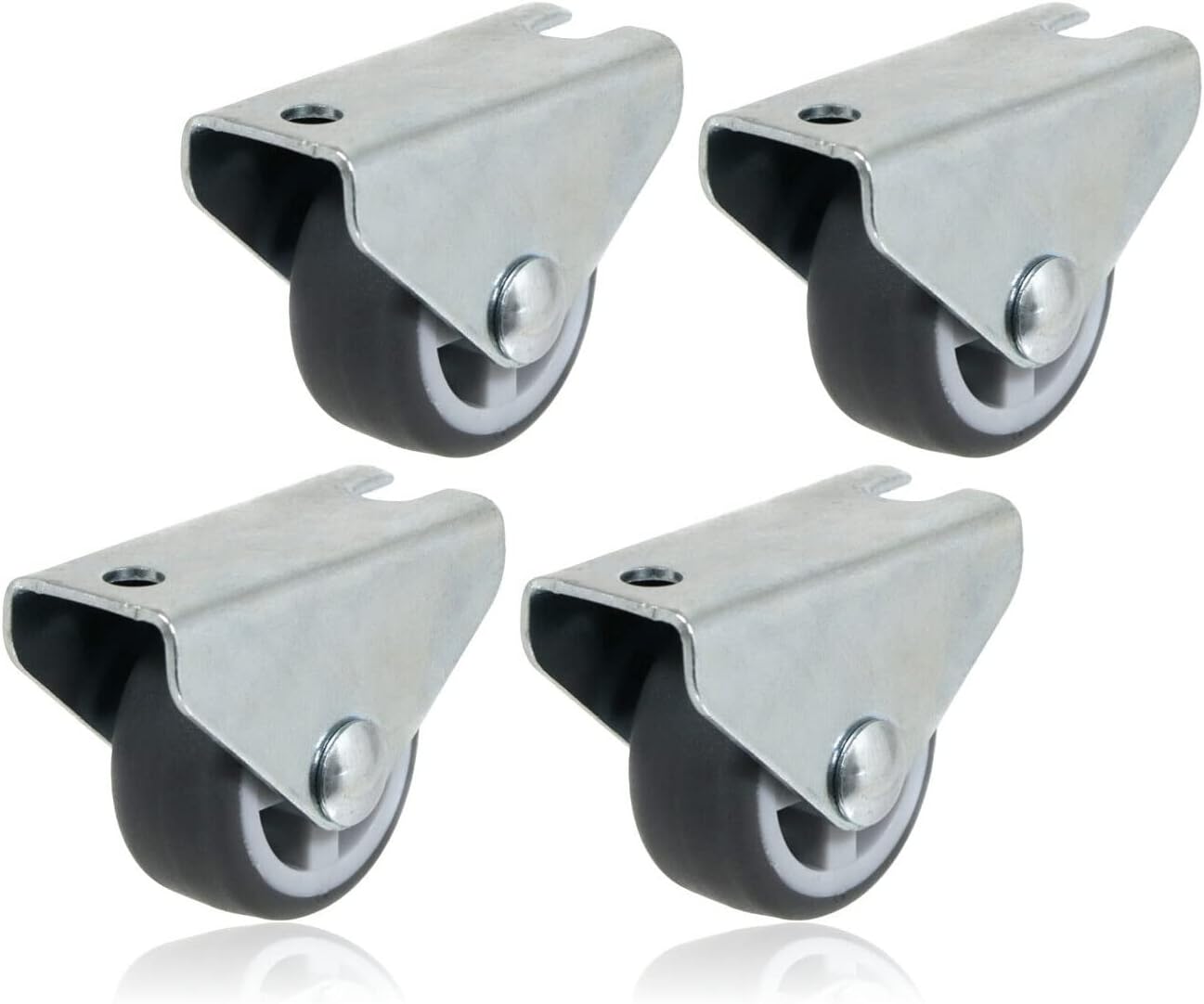4 Roulettes Pivotantes De 30 Mm Pour Meubles, Supportant 30 Kg Par Rouleau, Pour Le Transport D'Appareils Électroménagers Ou De Meubles, En Caoutchouc.