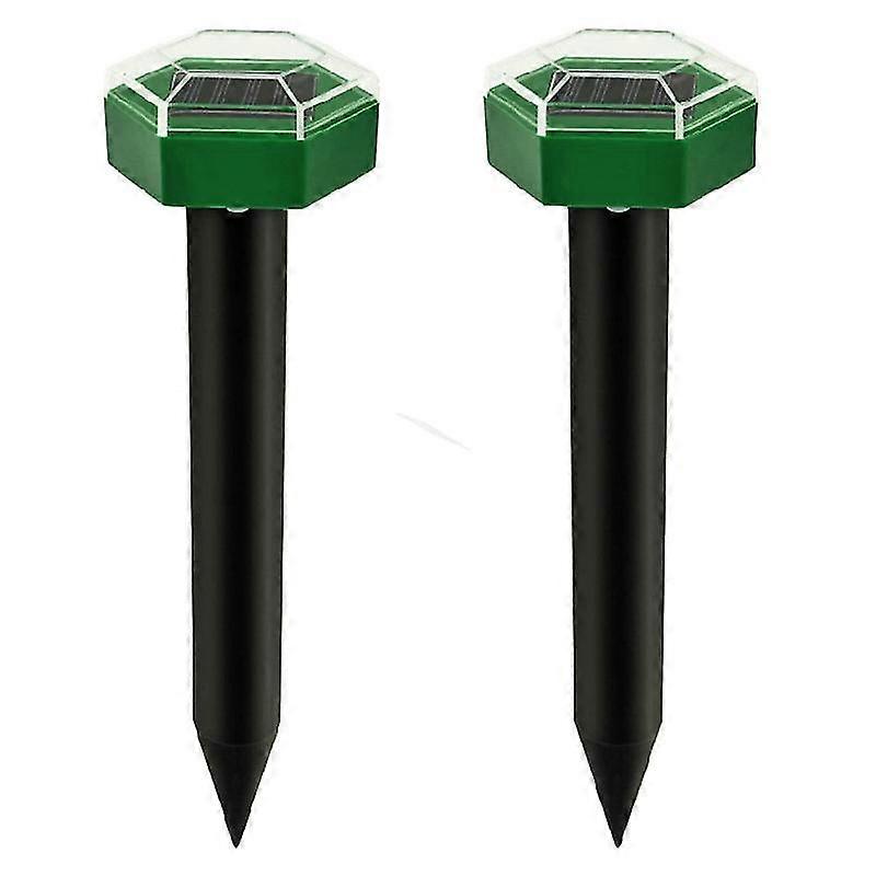 Lot De 2 Répulsifs Solaires Anti-taupes, Répulsifs Ultrasoniques À Led, Répulsifs Anti-campagnols, Résultats Rapides Et Portée Extrême.