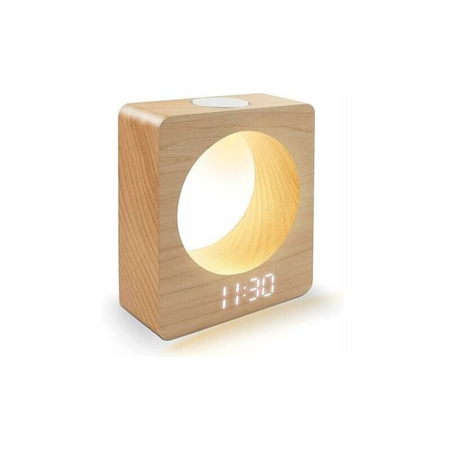 Réveil Numérique À Led Avec Veilleuse, 3 Réglages D'Alarme, Détection De Température (sku Produit : 94940328 Sku Offre : Lehuamwj893)
