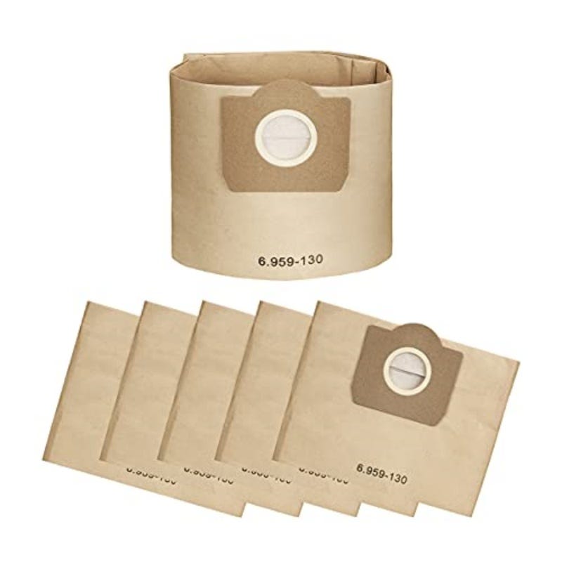 6 Pièces Sacs Pour Aspirateur 6.959-130.0 Sachet Filtre Pour Kärcher Wd3, Mv3