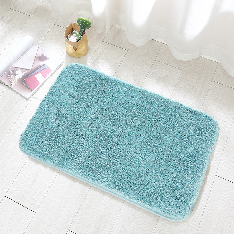 Tapis De Bain Antidérapant Extra Epais Tapis De Absorbant Douche Microfibre De Pour Salle De Bain Machine Epais (vert, 50 X 80cm)