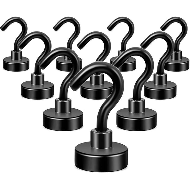 Lot De 10 Crochets Magnétiques Ultra-résistants Comprenant Un Crochet Pour Réfrigérateur, Un Crochet Robuste Pour Plafond (type Croisière), Et Un Petit Crochet Magnétique Pour Fourgonnette Ou Mur (noi