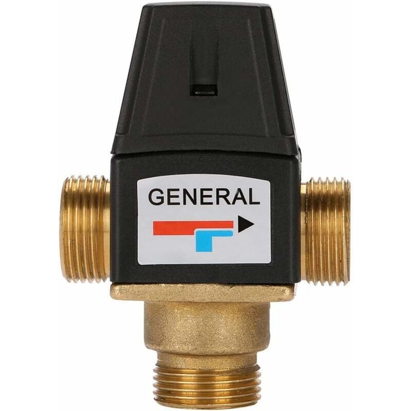 Vanne De Mélange Thermostatique - Vanne De Mélange Thermostatique En Laiton À Filetage Mâle Dn20 À 3 Voies Pour Chauffe-eau Solaire Vannes 3 Voies