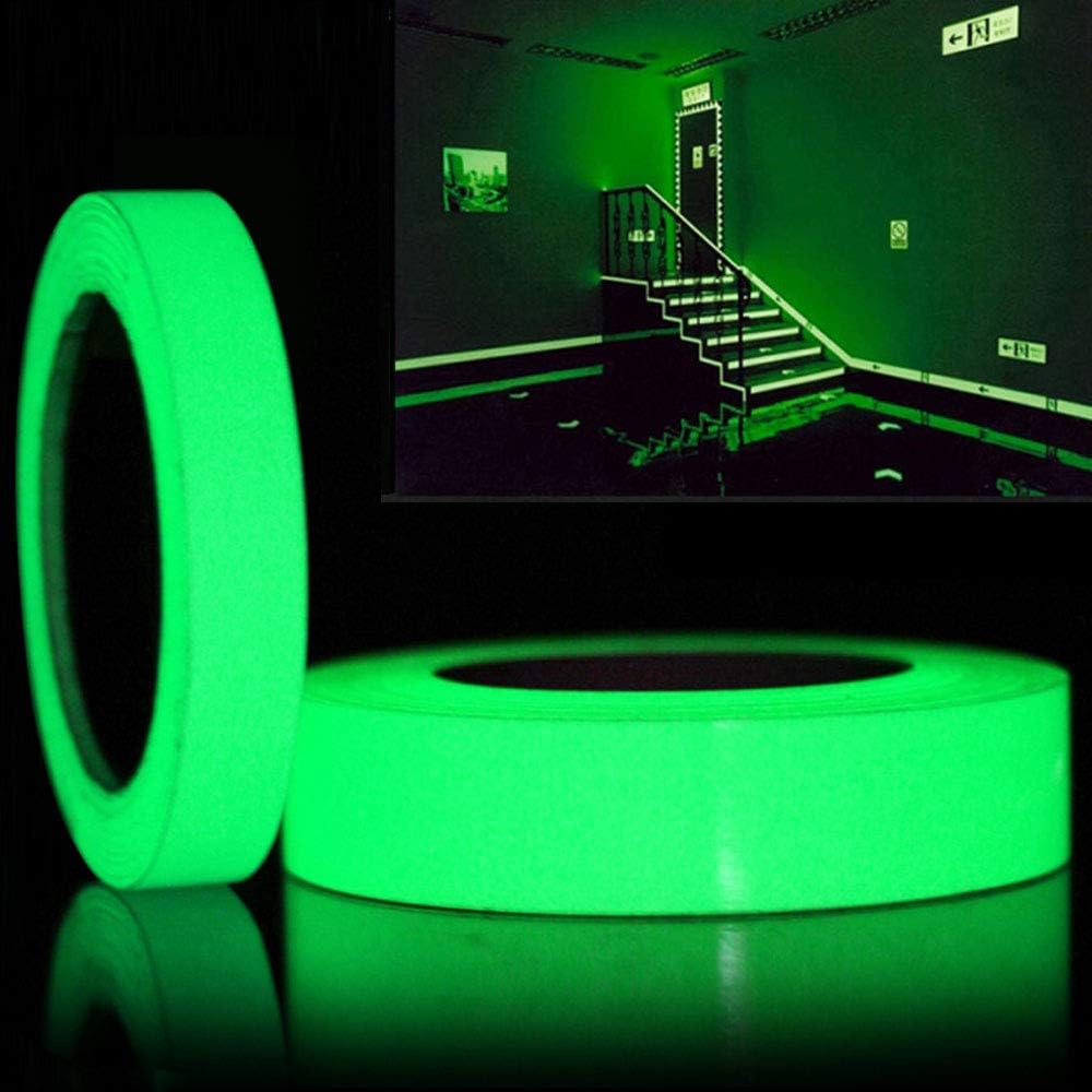 Volumes Fluorescente Bande Autocollante Lumineux Ruban Adhésif Amovible Étanche Brillant Dans L'Obscurité Pour Les Escaliers - 2cm X 5m