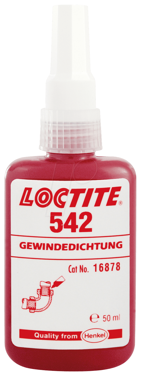 LOCTITE 542 - Gewindedichtung, mittelfest, Flasche, 10 ml