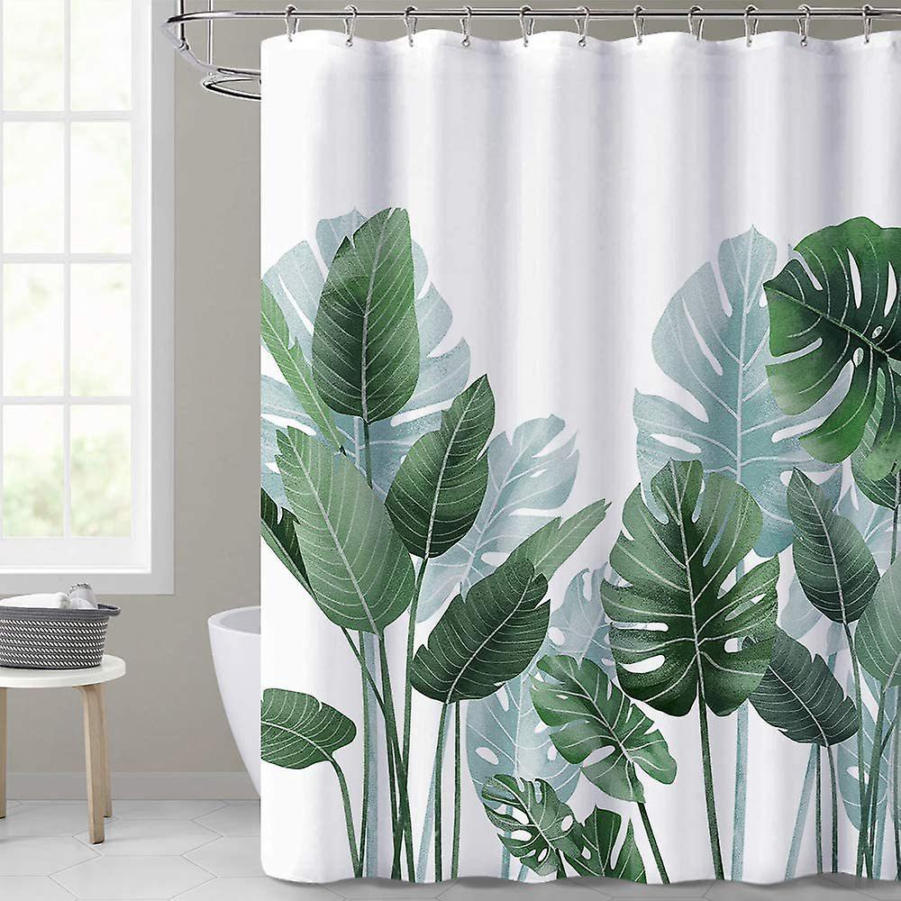 Wasserdichter, Gemusterter Duschvorhang, Schimmelresistentes Polyester, Maschinenwaschbar, 180 X 230 Cm