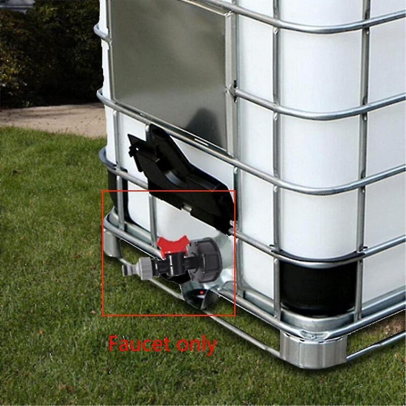 Ibc 1000l S60x6 Tank, Tank Mit Deckel, Bewässerungshahnadapter (nur Ventil).