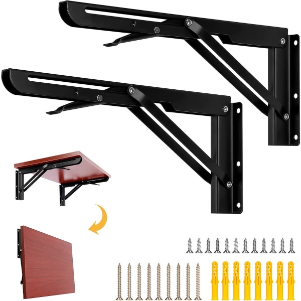 Klappbare Wandhalterung, 2er-set Mit Schrauben, Einziehbares Scharnier Für Diy-regale, Tische Und Bücherregale