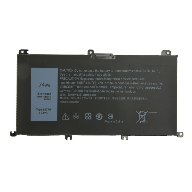 Dell Inspiron 15 7000 Gaming 74wh 357f9 71jf4 Akku, Tragbarer Akku 15 7559 7557 7567 7566 7759 5576 5577 Ins15pd, Ersatzladegerät, Lange Akkulaufzeit, Neue Qualität.