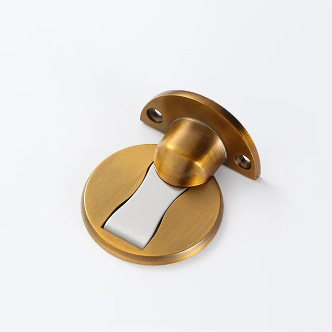Magnetischer Türstopper Aus Edelstahl 304, Set Mit 5 Robusten Bodenhaken, Gelbe Wandhalterung Für Den Türstopper, Stabiler Metalltürstopper